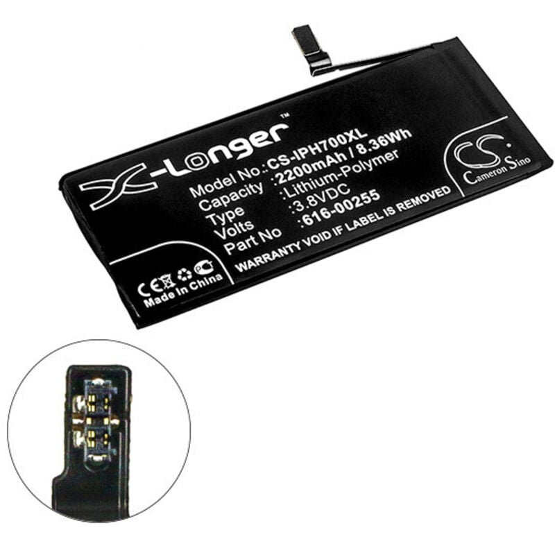 NX - Batterie téléphone, smartphone, gsm pour iPhone 7 3.8V 2200mAh - 616-00255616-0025