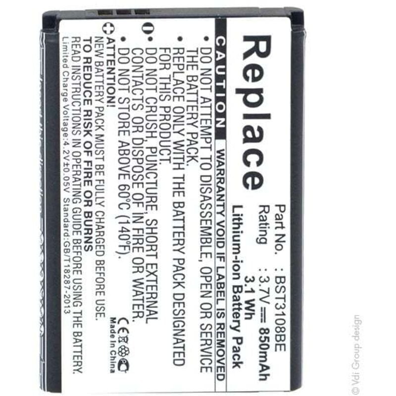 Batterie téléphone, smartphone, gsm pour Samsung 3.7V 700mAh - AB043446BCAB043446B - NX