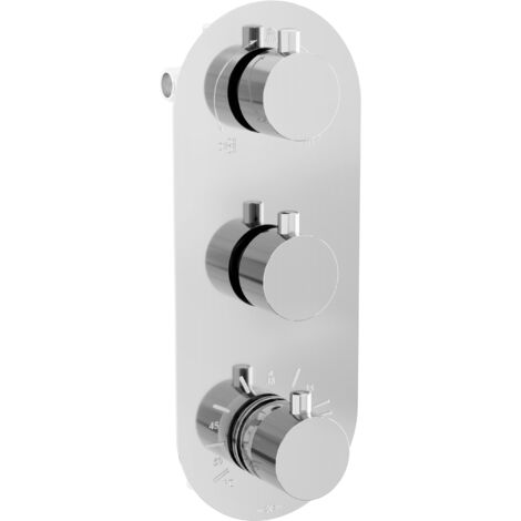 Batterie thermostatique baignoire-douche Mexen Kai 3 sorties, chrome - 77603-00