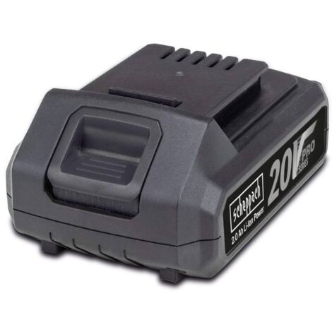 Batterie tondeuse 20V 2Ah – Compatible avec modèles Scheppach – Technologie E-Start – Performance optimisée pour tonte efficace