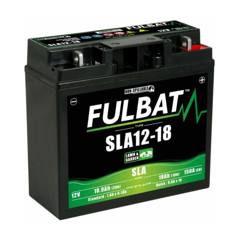 Fulbat - Batterie tondeuse autoportée Rider 12V - 18AH / cca: 150A NH1218, NH1220