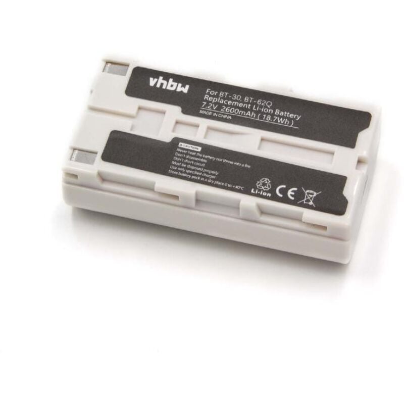 Batterie compatible avec Sokkia Data Collector SHC250, SHC2500 outil de mesure (2600mAh, 7,4V, Li-ion) - Vhbw