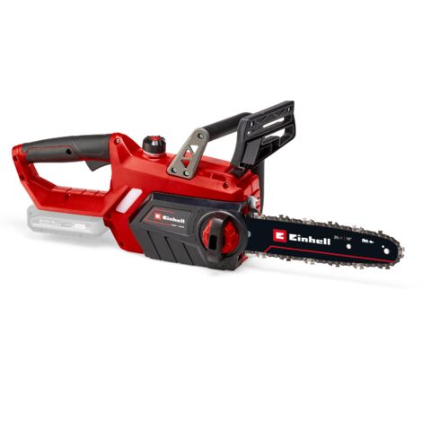 BATTERIE TRONÇONNEUSE GE-LC 18 Li Solo + CHARGEUR ET BATTERIE 3.0Ah EINHELL TRONÇONNEUSE GE-LC 18 Li Solo: Caractéristiques: - La chaîne et l'épée OREGON - Tendeur de chaîne sans outil - poignée ergonomique - Engrenages en métal de haute qualité - Système