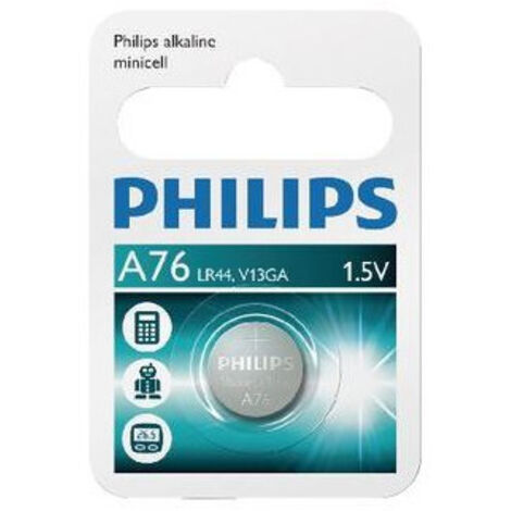 Batterie type LR44 Alcaline A76 Philips
