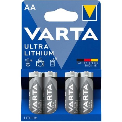 Batterie ultra lithium aa lr6 paquet de 4