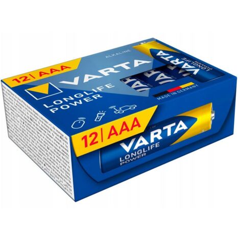 Batterie VARTA Longlife Power AAA confezione da 12 CUBE