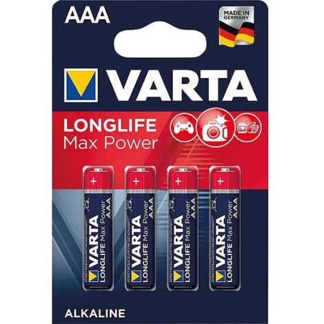 Batterie Varta Max Tech V 4703 1,5V, Micro AAA - 4 Stk - 1,5V
