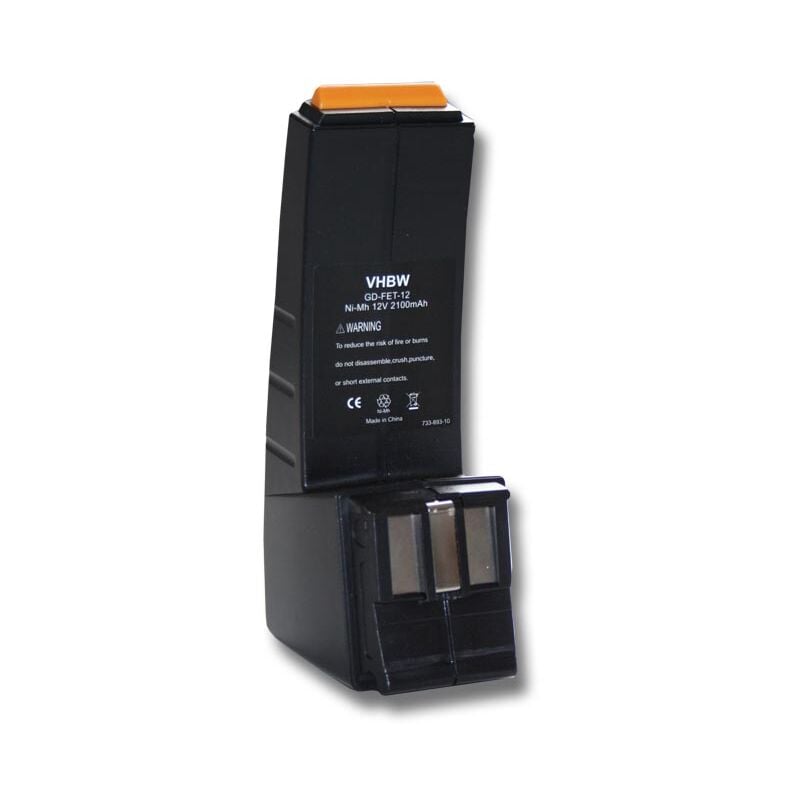 1x Batterie compatible avec Festo / Festool CCD12, C12GG, C12DUO, C12CE-NC-C45-Plus, CCD12ES outil électrique (2100 mAh, NiMH, 12 v) - Vhbw