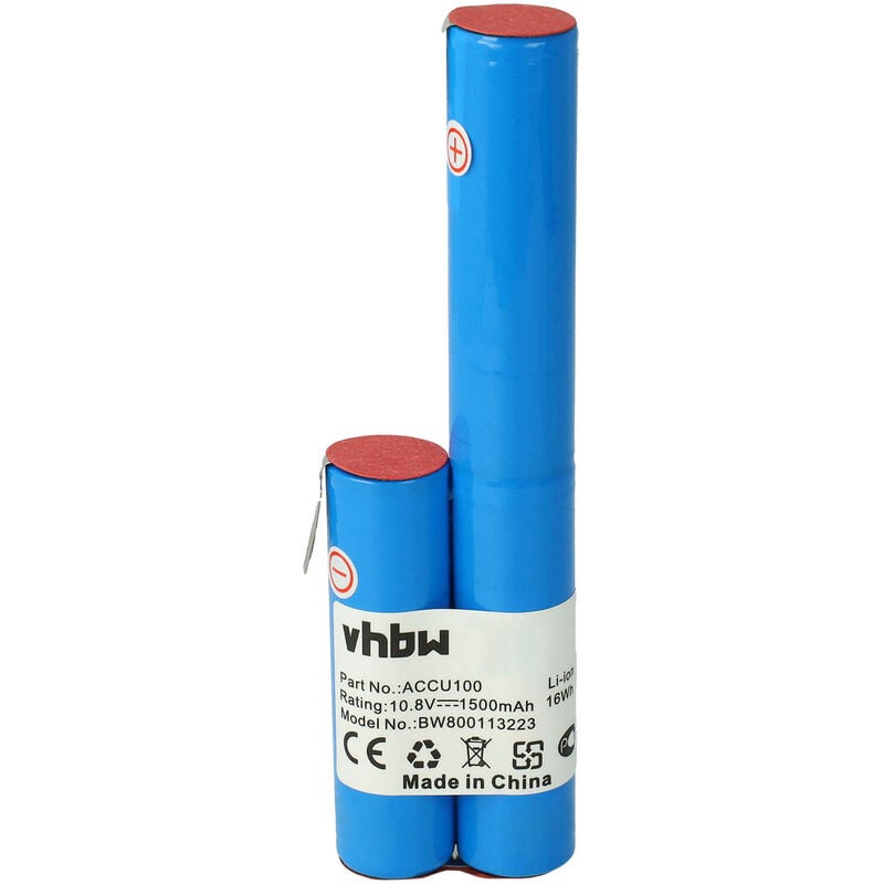 Vhbw - Batterie compatible avec Gardena Accu 100 cisaille à gazon, taille-haie 1500mAh, 10,8V, Li-ion