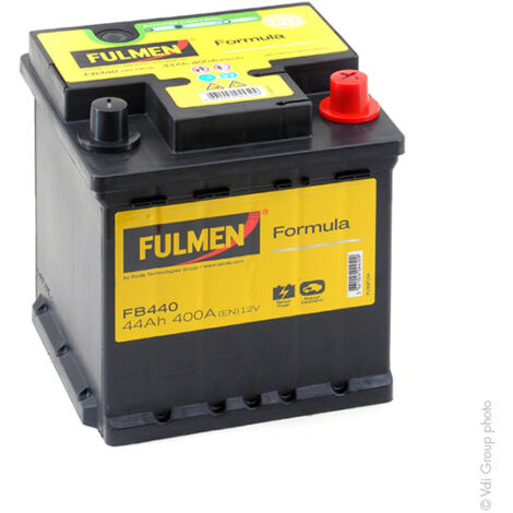 Batterie voiture 12V 44Ah – FB440 – Plomb Calcium – 400A – Compatible avec plusieurs modèles de véhicules – Fulmen