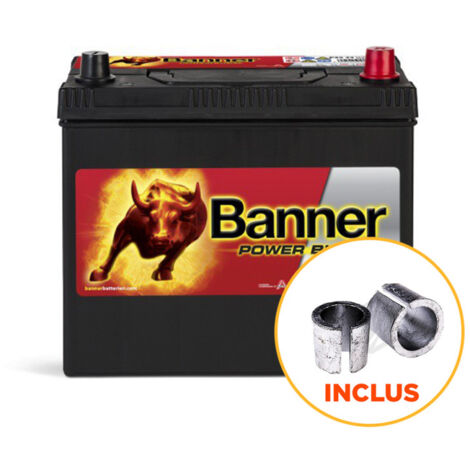 Batterie voiture 12V 45Ah 390A – P4523 – Technologie plomb-calcium – Sans entretien pour démarrage fiable – Banner