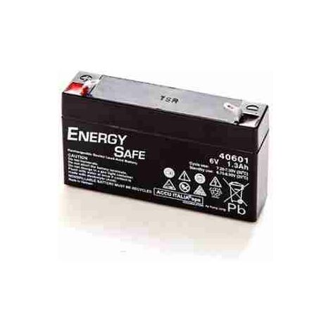 Batterie VRLA AGM au plomb Energy Safe Series 6 V 1,3 Ah C20 (F1)