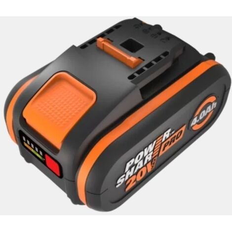 Batterie WORX POWER SHARE PRO 20 V 4,0 Ah avec indicateur de charge
