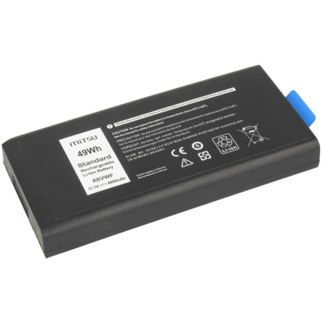 Batterie X8VWF pour Dell Latitude 14 Rugged 5404, 5414, 7404, 7414