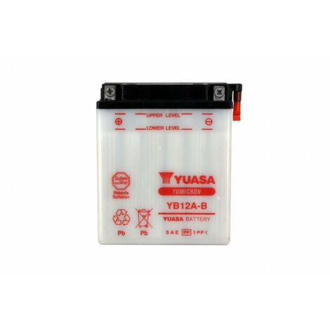Batterie YB12A-B Conventionnelle Avec Entretien - Livrée Sans Acide