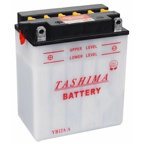 Batterie YB12AA + à gauche