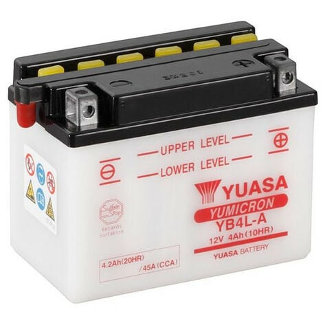 Batterie YB4L-A Conventionnelle Avec Entretien - Livrée Sans Acide