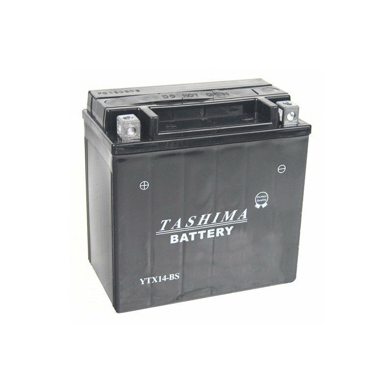 Batterie YTX14BS + à gauche