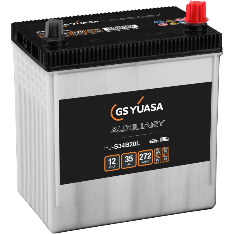 Yuasa - Batterie HJ-S34B20L agm 12V 35AH 272A