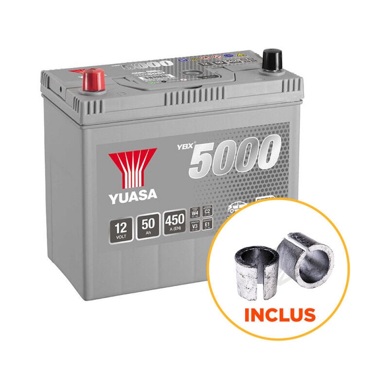Batterie Yuasa Silver YBX5057 12v 50ah 450A Hautes performances
