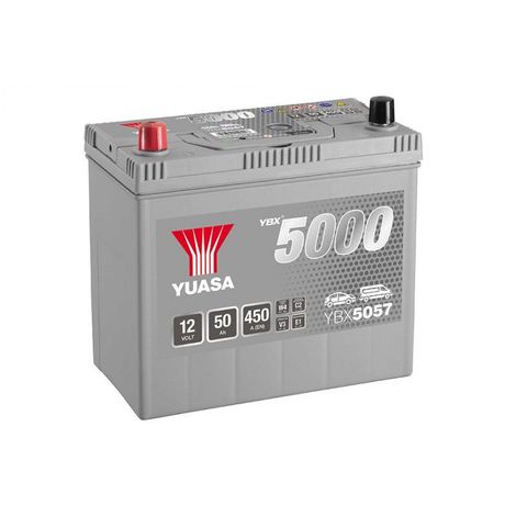 Batterie Yuasa Silver YBX5057 12v 50ah 450A Hautes performances