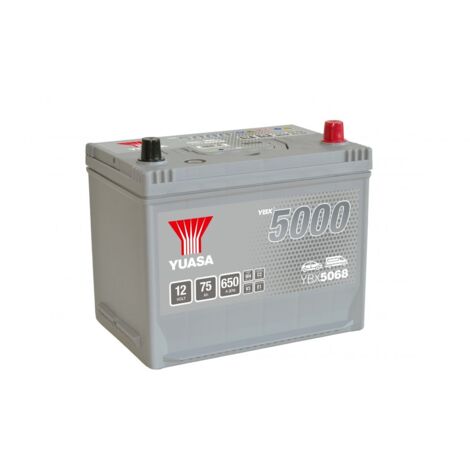 Batterie Yuasa Silver YBX5068 12v 75ah 650A Hautes performances