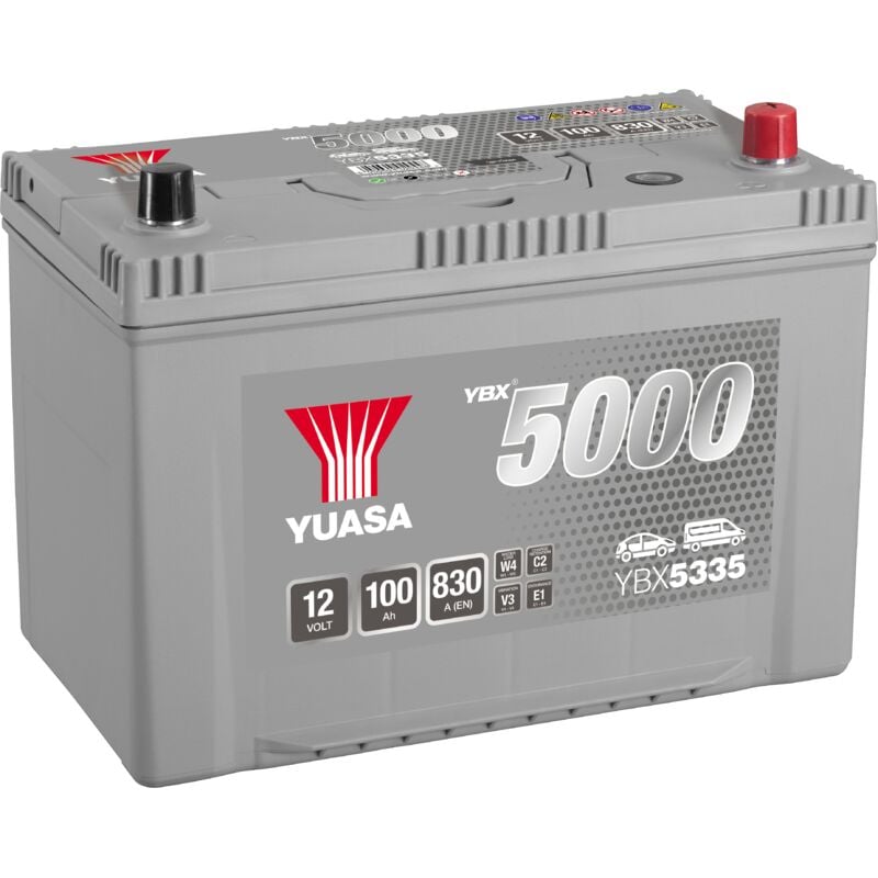 Batterie Yuasa Silver YBX5335 12v 100ah 830A Hautes performances D31D