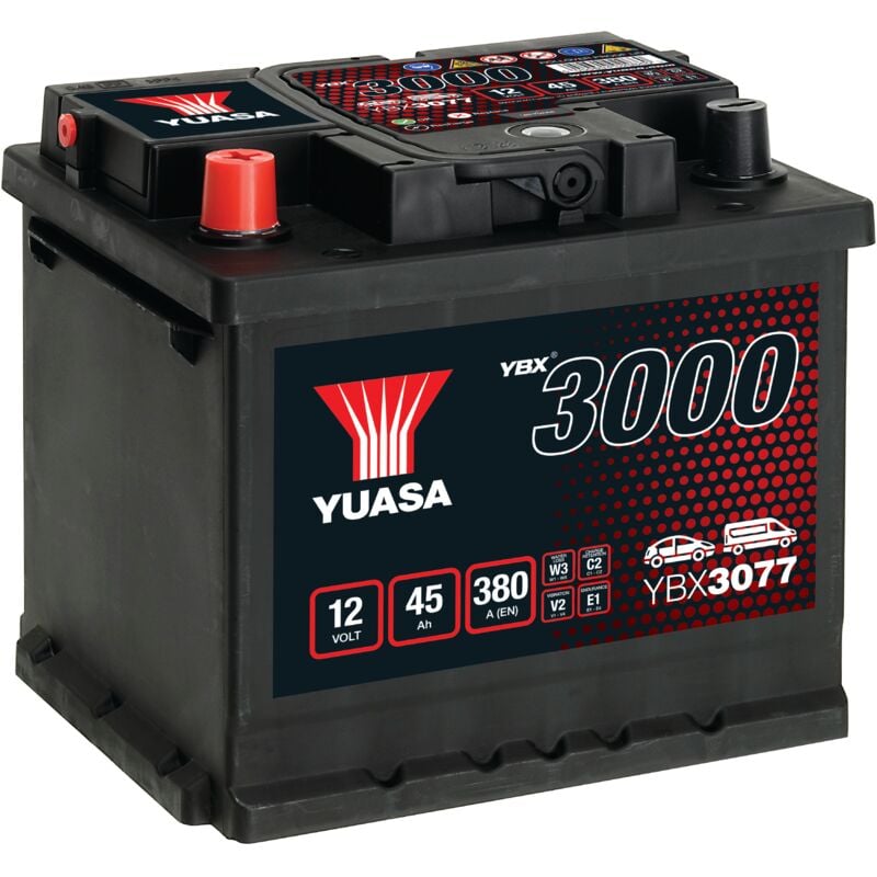 Yuasa - Batterie smf YBX3077 12V 45ah 380A L1G