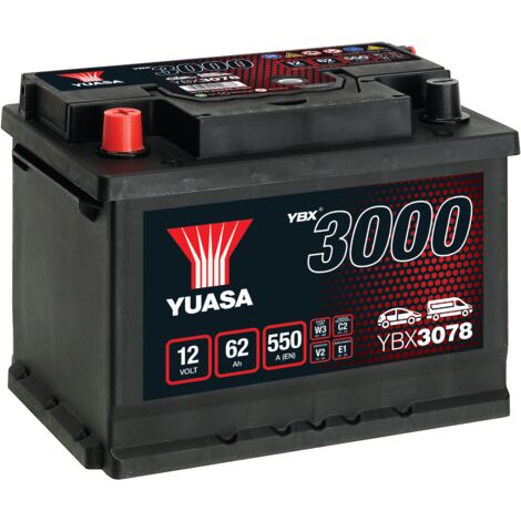 Batterie Yuasa SMF YBX3078 12V 62ah 550A L2G