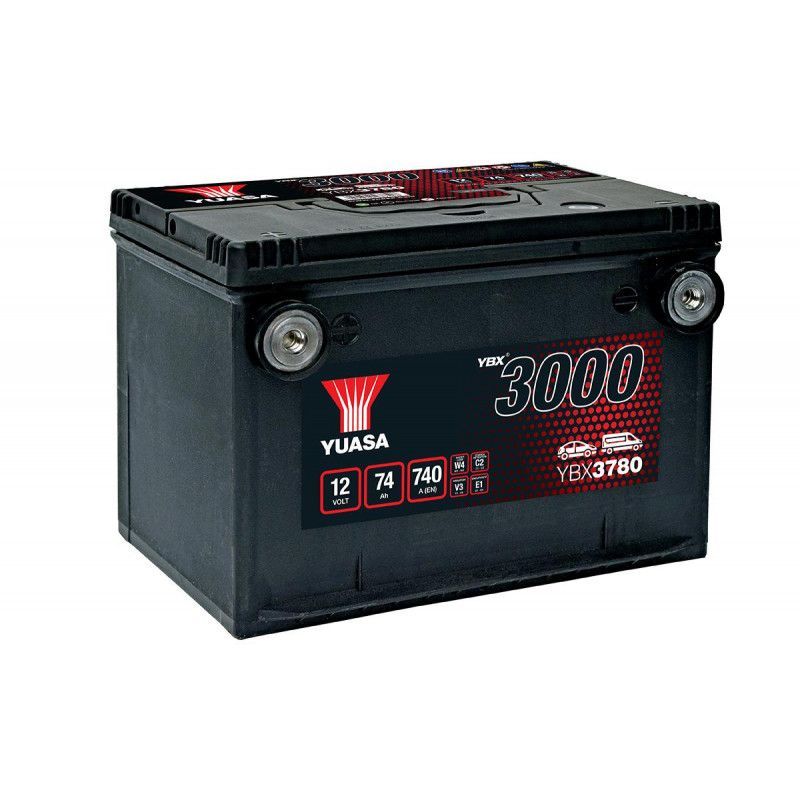 Batterie voiture américaine Yuasa smf YBX3780 12V 74ah 740A