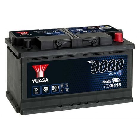 Batterie YUASA YBX9115 AGM 12V 80AH 800A