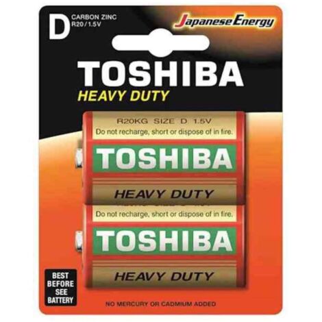 BATTERIE ZINCO HEAVY DUTY R20 D 1.5V 2PZ