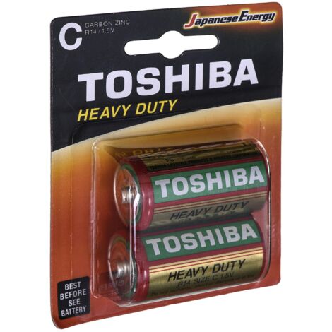 Batterie Zinco Mezza Torcia R14 C 1.5V 2Pz