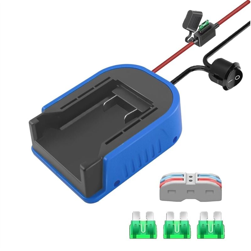 Image of Batterieadapter für 24 v Max mit Sicherung und Kabelanschlüssen, Stromanschluss Rc Car