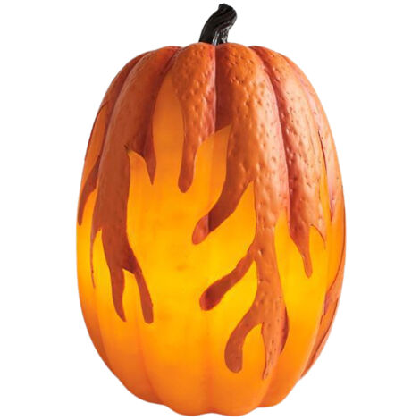 Batteriebetriebene Halloween-Kürbislaterne mit Flammeneffekt – Heimdekoration und Partygeschenke