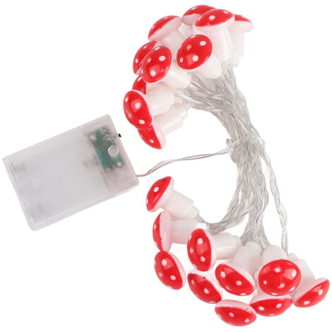 Batteriebetriebene LED-Lichterkette in Pilzform für Garten, Partys, Weihnachten, Hochzeiten und Eventdekorationen