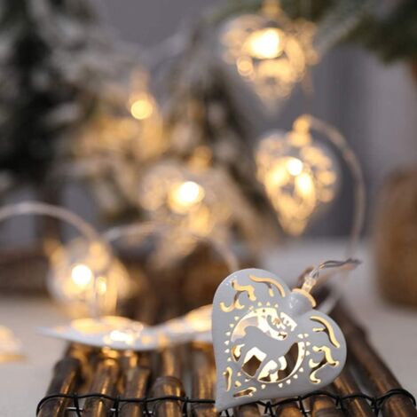 Batteriebetriebene Lichterkette, Weihnachtsschneeflockenlichter, LED-Lichterkette