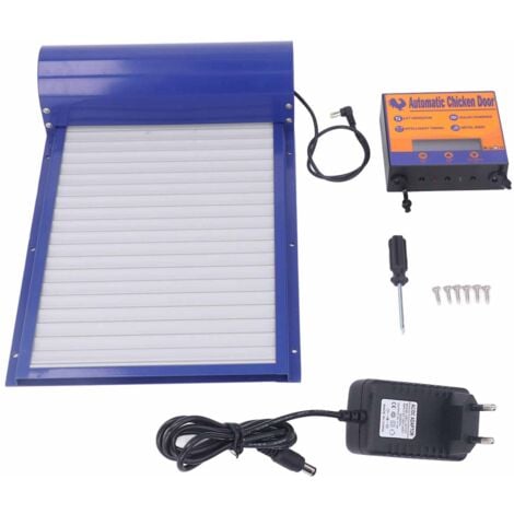 Batteriebetriebener automatischer Hühnerstall-Türautomatischer Hühnerstall-Türöffner mit Timer, 100-240 V, EU-Stecker