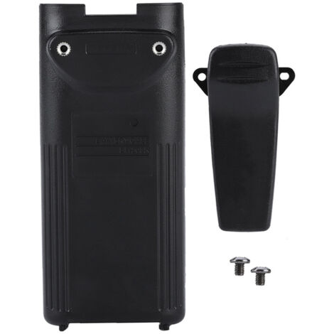 Batteriefach für Icom F22/A6/V82/V8/IC24/ICU82 Funkgeräte, große Kapazität (6 AA-Batterien), schwarz