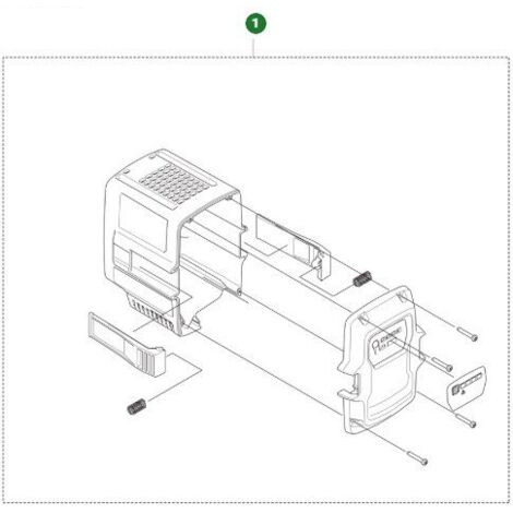 BATTERIEGEHÄUSE-KIT 538994401 ORIGINAL HUSQVARNA