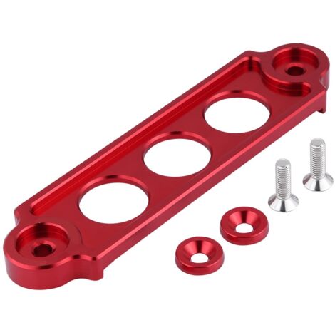 Batteriehalterung für CRX 1988-2000, Batteriehalterung aus Aluminiumlegierung für Autobatteriehalter, (Rot)