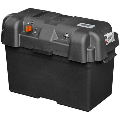 Batteriekasten 35x18x23cm 2x usb - 1x 12v buchse - voltmeter - 2x anderson stecker