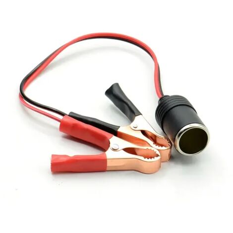 Batterieklemmen mit Zigarettenanzünderadapter und 12V-USB-Ladegerät, für Auto und Boot, 1 Stück