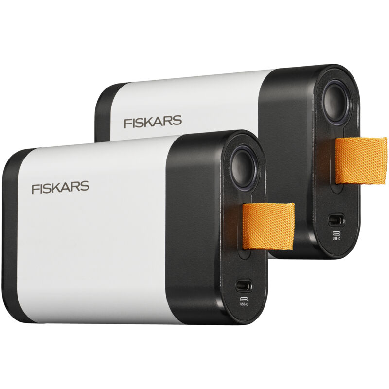 Batterie universelle Fiskars 12V 4Ah x2 pour sécateurs ou coupe branches à batterie Fiskars. Powerbank . Cable USB C inclus.