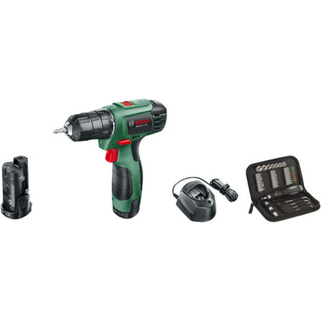 Batterieschraubenbohrer 10,8 V Bosch PSR Easy Li-2 - TRAPANO+VALIGETTA+CARICABATTERIA+SET 38PZ