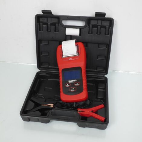 batterietester 6v und 12v mit kyoto-thermodrucker für motorräder