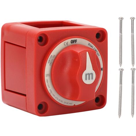 Batterietrennschalter, 300 A EIN/AUS, Hochleistungs-Abschaltschalter, wasserdicht, zündgeschützt, Netzschalter mit Knopf für die Batterie.