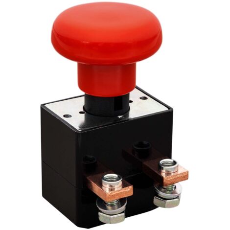Batterietrennschalter, Kill-Hauptschalter, Druck-/Zugknopf, Not-Aus, 12 V/24 V, 250 A