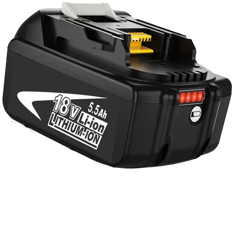 Mawiron - Battery, 5.5Ah BL1860B 18V Replacement Makita Battery 18V BL1860B BL1860 BL1850B BL1850 BL1840B BL1840 BL1840 BL1845 194205-3 194309-1