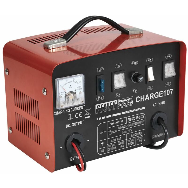 Battery Charger 11A 12/24V 230V CHARGE107 - Sealey